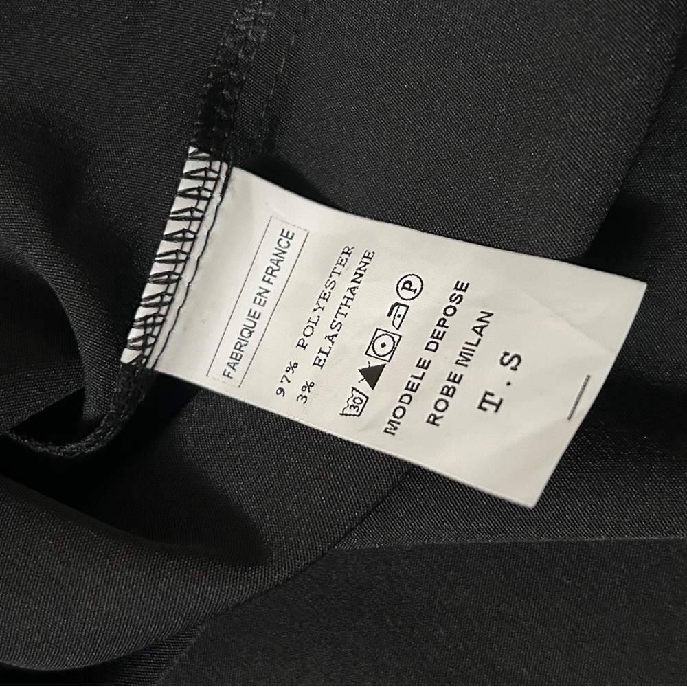 NWT!! Women’s Easy Clothes Black A-line Halter Mini Dress - Size Small - Picture 5 of 5